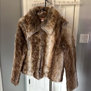 Faux Fur Brown Jacket
